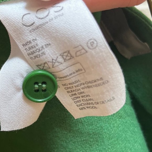 COS Statement Green Jacket Dress with Pockets - Picture 8 of 8